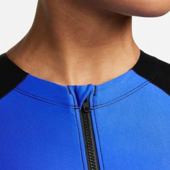 NWT Nike Women's Hydralock Sculpt Solid Long Sleeve One Piece Swimsuit - Picture 6 of 7